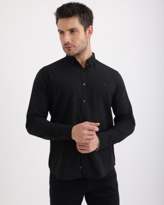 Premium Dokulu Flam Keten Smart Casual Erkek Gömlek
