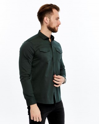 Premium Dokulu Gabardin Kot Trend Erkek Gömlek